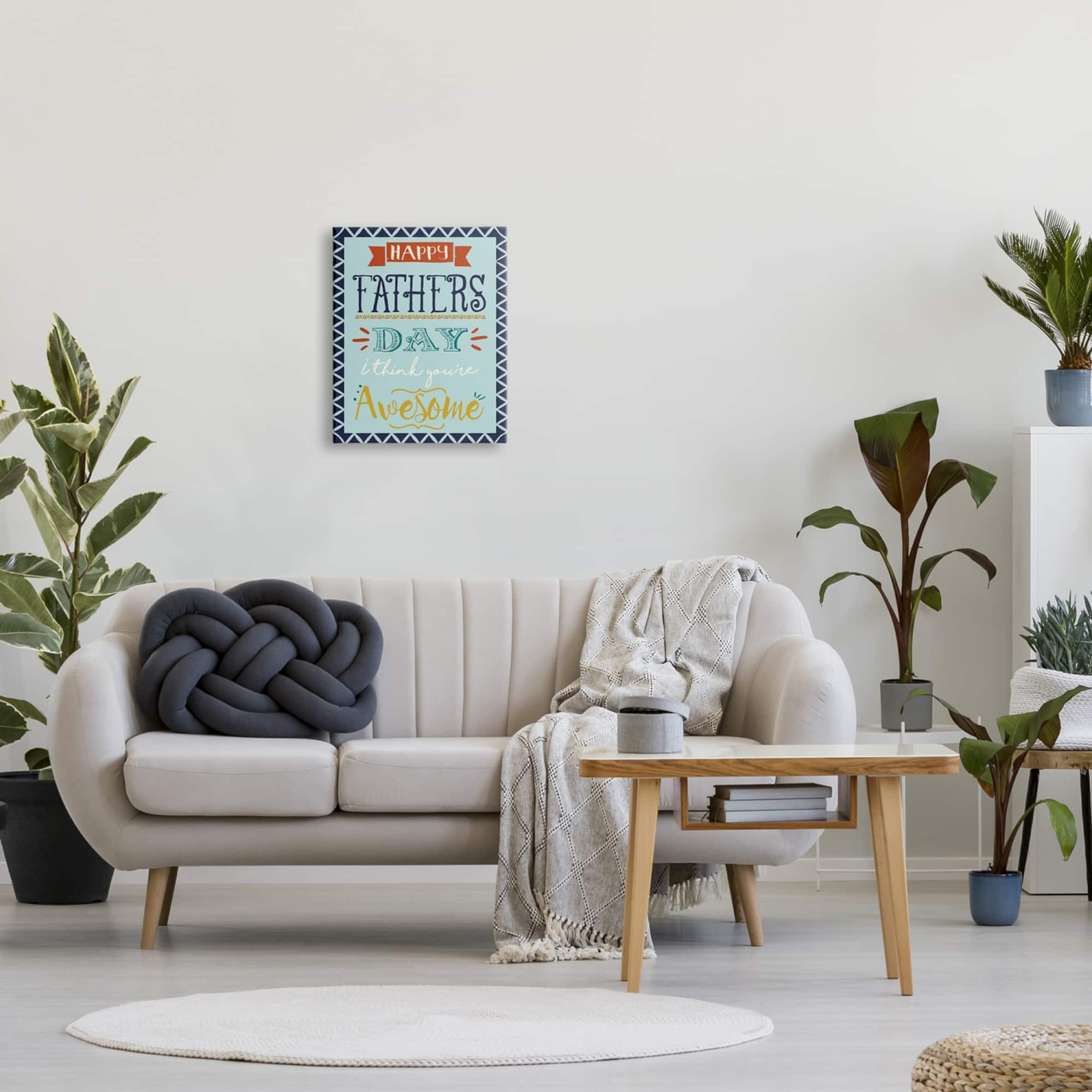 Stupell Industries You're Awesome Father's Day Phrase Canvas Wall Art